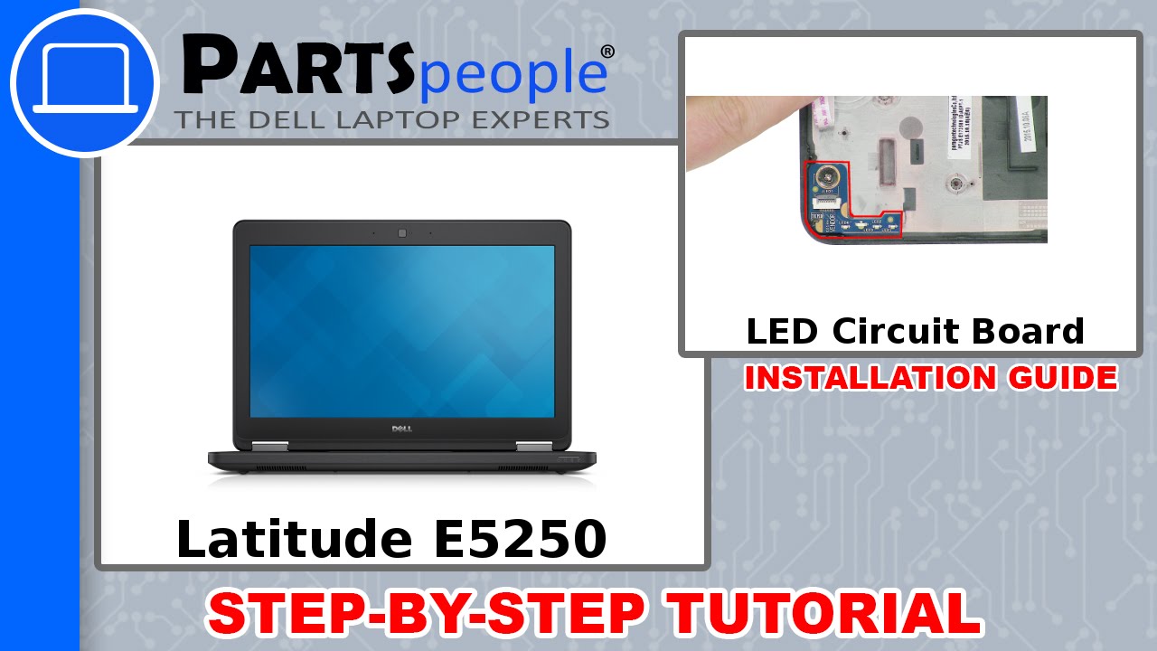 Dell Latitude E5250 (P25S001) LED Circuit Board How-To Video Tutorial