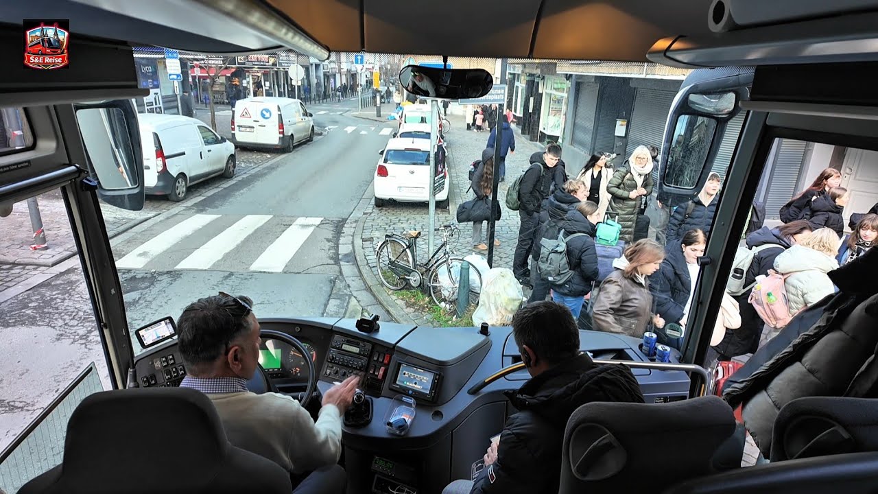 Fahrt von Belgien (Brüssel) nach Deutschland.