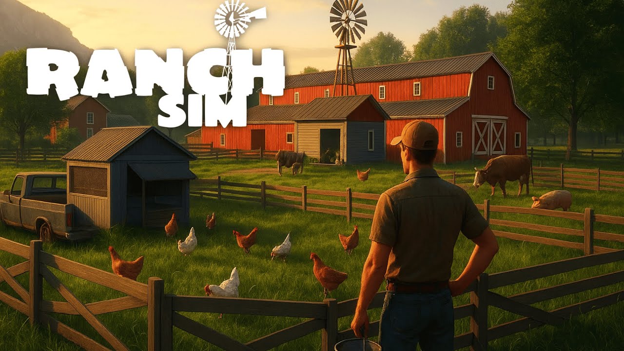 Man In Ranch Simulator RANCH SIMULATOR LIVE | Starting My Ranch Life | #ranchsimulator #gaming ...