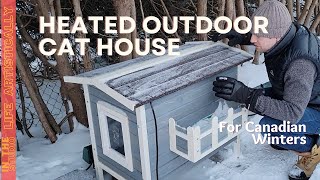 Keeping Outdoor Cat Warm With Diy Cat House Weatherproofing Canadian Winter