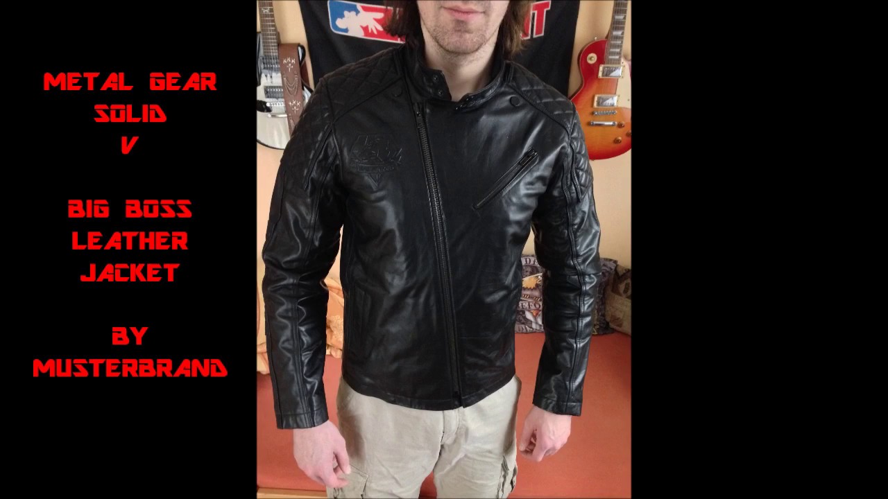 Metal Gear Solid 5 Big Boss Leather Jacket Review by Musterbrand YouTube