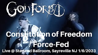 God Forbid - Constitution of Freedom / Force-Fed LIVE @ Starland Ballroom Sayreville NJ 1/6/2022