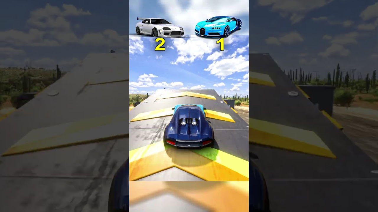 Toyota Supra MK-4 (V6) VS Bugatti Chiron (W16)