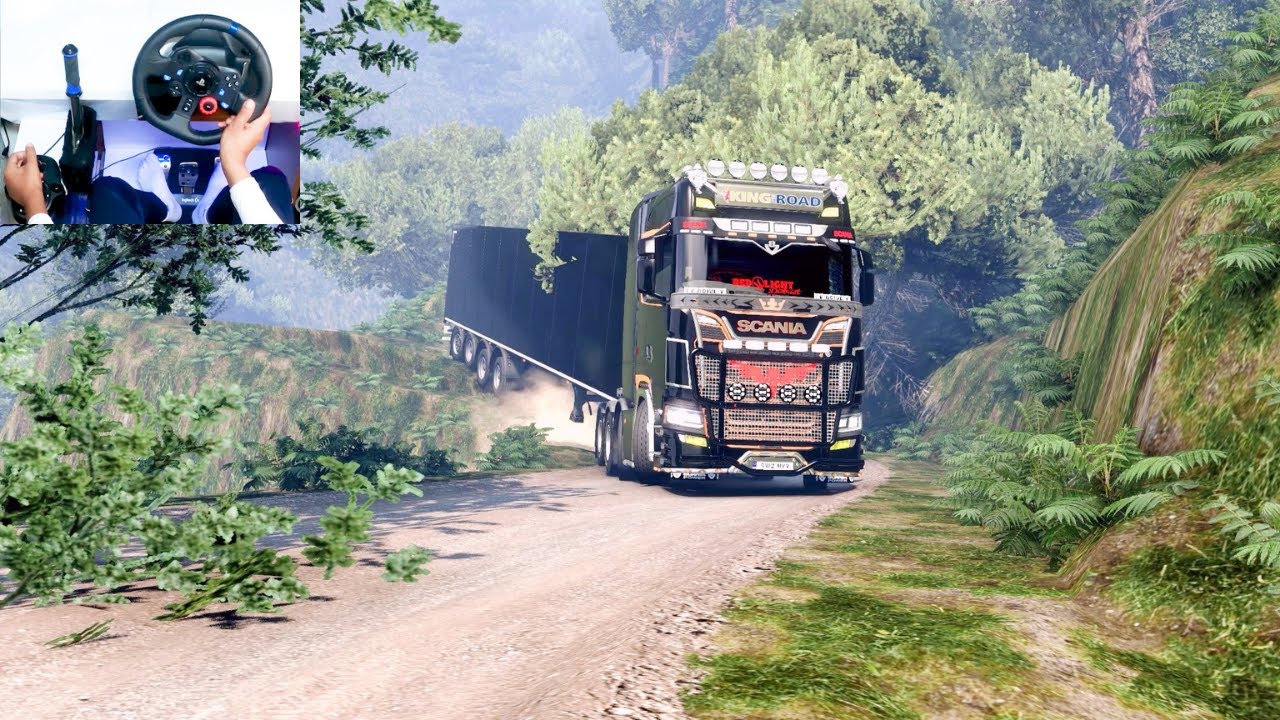 SCANIA TRUCK DRIVING ON NARROW DANGEROUS ROAD IN THE WORLD | ETS 2 MODS New Project Katashime v1.2