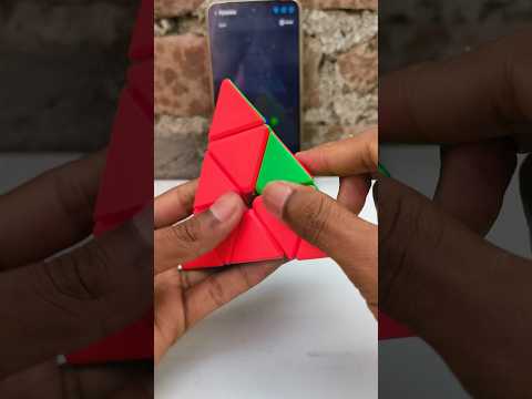 pyramid solve with cube 😱😨🎈🙀.....