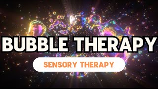 Bubbles Therapy With Relaxing Music Autism Adhd Sensory Therapy