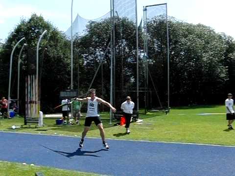 Caleb Jones javelin throw 73.25 meters.AVI