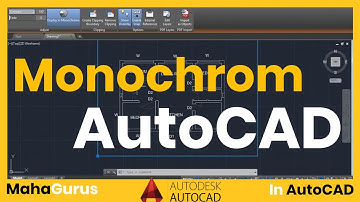 How to Display Printing in Monochrome(Black and White) in Autocad- Monochrome in Autocad