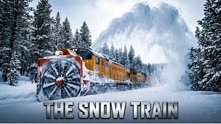 Unstoppable: 3,000 Horsepower Rotary Snow Plow vs. 20 Feet of Snow