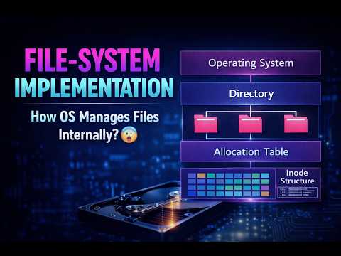 File-System Implementation Explained | How OS Actually Manages Files