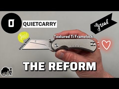 My 2025 utility knife of the year & review of the Quiet Carry The Reform… functionally the best