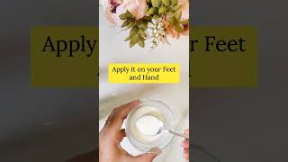 Without Manicure &amp; Pedicure Hands and Feet Whitening Home Remedy #shorts #youtubeshorts #ytshorts