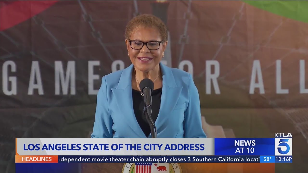 L.A. Mayor Bass gives State of the City address ahead of FIFA World Cup ...