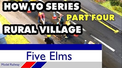 Model railway rural village scene diorama Part 4/6