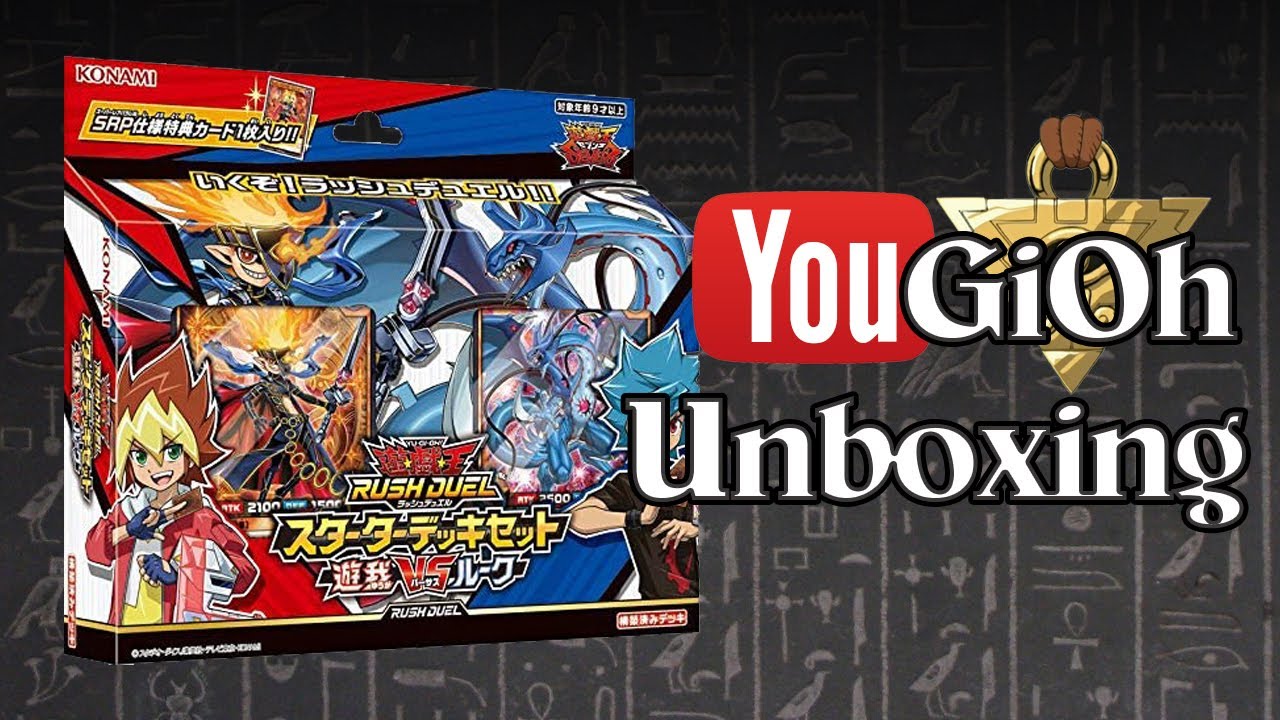 YuGiOh Rush Duel Starter Deck Set Yuga Vs Luke Unboxing