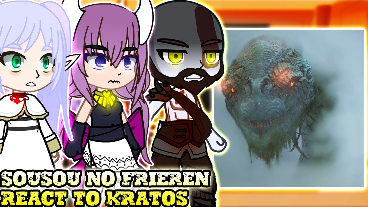 sousou no frieren Реакция на Kratos As The Demon Lord Часть 2 | Gacha Reaction