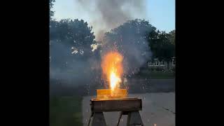 Rainbow Cupcake Firework Test