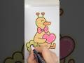 Duck in Love ❤️#asmrcolouring #lovevideo #lovecolouring