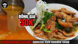 Hanoi food | Bún cá VỊ ĐẶC BIỆT rất rẻ, rất đông | Delicious Vietnamese fish noodle soup
