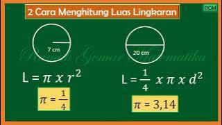 CARA MENGHITUNG LUAS LINGKARAN #luaslingkaran #lingkaran