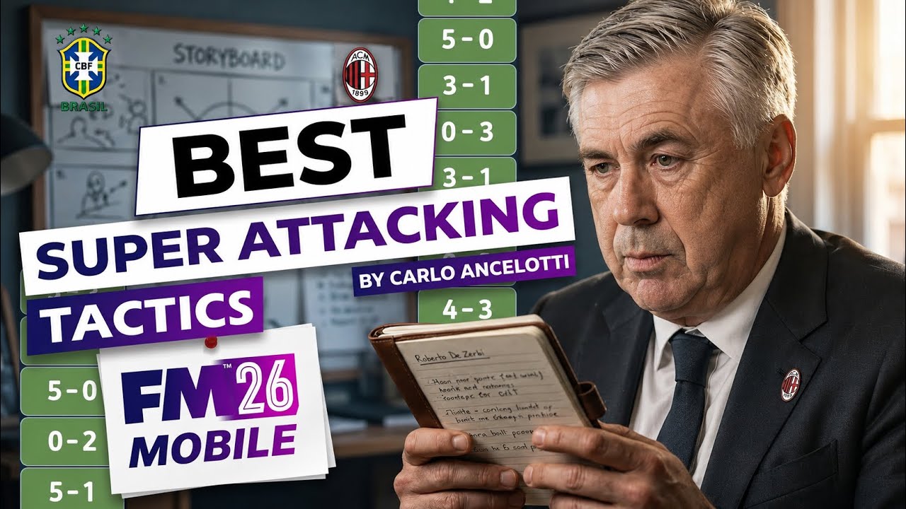 The Best Winning FM26 Mobile Tactic | Best Football Manager Mobile 26 Tactics (Meta)