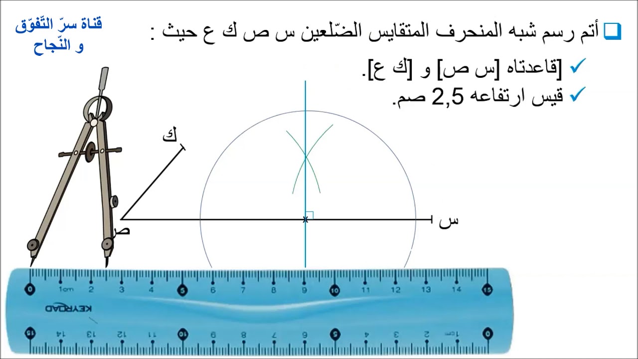 سنة سادسة أساسي (6ème année) أتعرّف خاصّيات شبه المنحرف و أرسمه