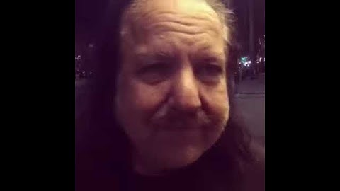 Ron Jeremy trying to tell you to follow him on Instagram if he can remember what his Instagram is.