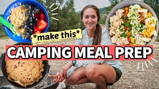 *Realistic* CAMPING MEAL PREP | Easy Camping Food for a 2Night Trip