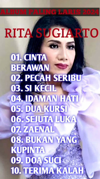 Rita Sugiarto...daftar lagu terlaris 2024