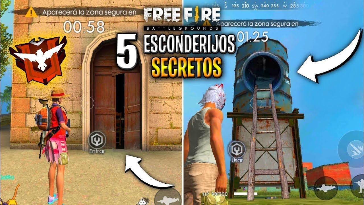 5 Esconderijos Absurdos Para Pegar Mestre Facil No Free Fire Como Pegar Mestre Hoje No Free Fire