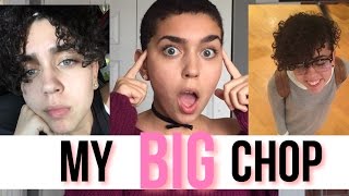 MY BIG CHOP! SHAVING MY HEAD