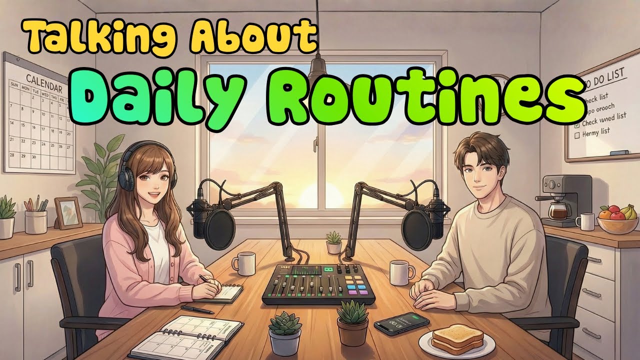 Talking About Daily Routines in English | Easy English Conversation Practice for Beginners