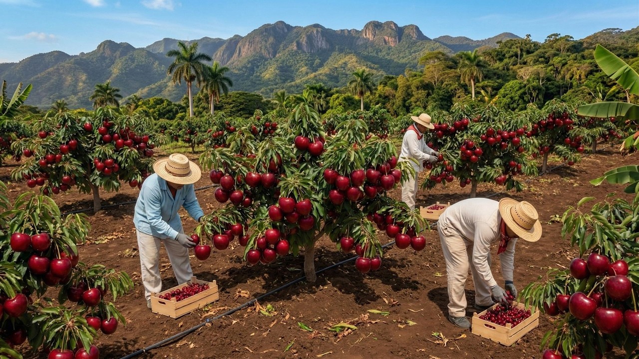 Las mejores cerezas del mundo se cultivan en las altas montañas de Cuba  Los resultados son sorprend