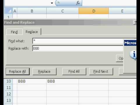 ExcelExperts.com - Excel Tips - Replace The * Character