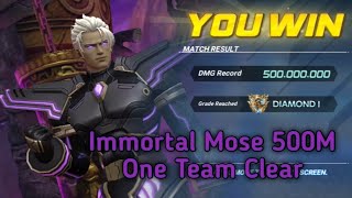 [Kof All Star] Immortal Mose 500M One Team Clear with BS Zero, SS Honoka, SS Kasumi