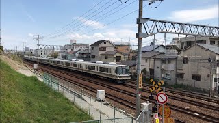 221系 12両編成快速 さくら夙川駅→芦屋駅