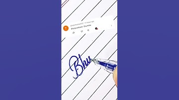 writing a name "Bhumika" in cursive #shorts