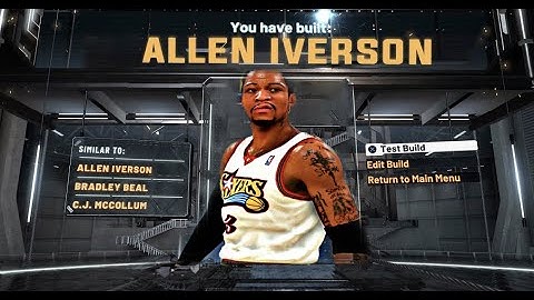 RARE NBA 2K21 ALLEN IVERSON BUILD SPEEDBOOSTING ALL AROUND 2 WAY BUILD
