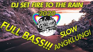 Dj Set Fire To The Rain Viral Full bass || SLOW ANGKLUNG