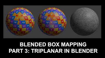 Blended Box Mapping Part 3: Triplanar in Blender Method