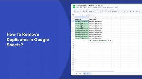 How to Remove Duplicates in Google Sheets? | Google Sheets Tutorials | Trainn