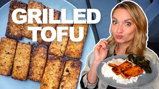 How to Make Marinated Grilled Tofu | Easy Vegan BBQ Recipe! Turning Tofu Into Vegan Grilled Chick N