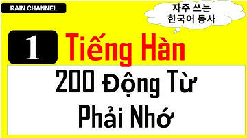 P1-200 Động Từ + Câu Tiếng Hàn Quốc Phải nhớ trong giao tiếp thông dụng-online