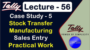 Tally Project work  Case Study 5 - GST | August Month Entry | Lecture 56