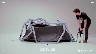 Heimplanet's Cave XL inflatable tent can withstand the harshest storms #shorts