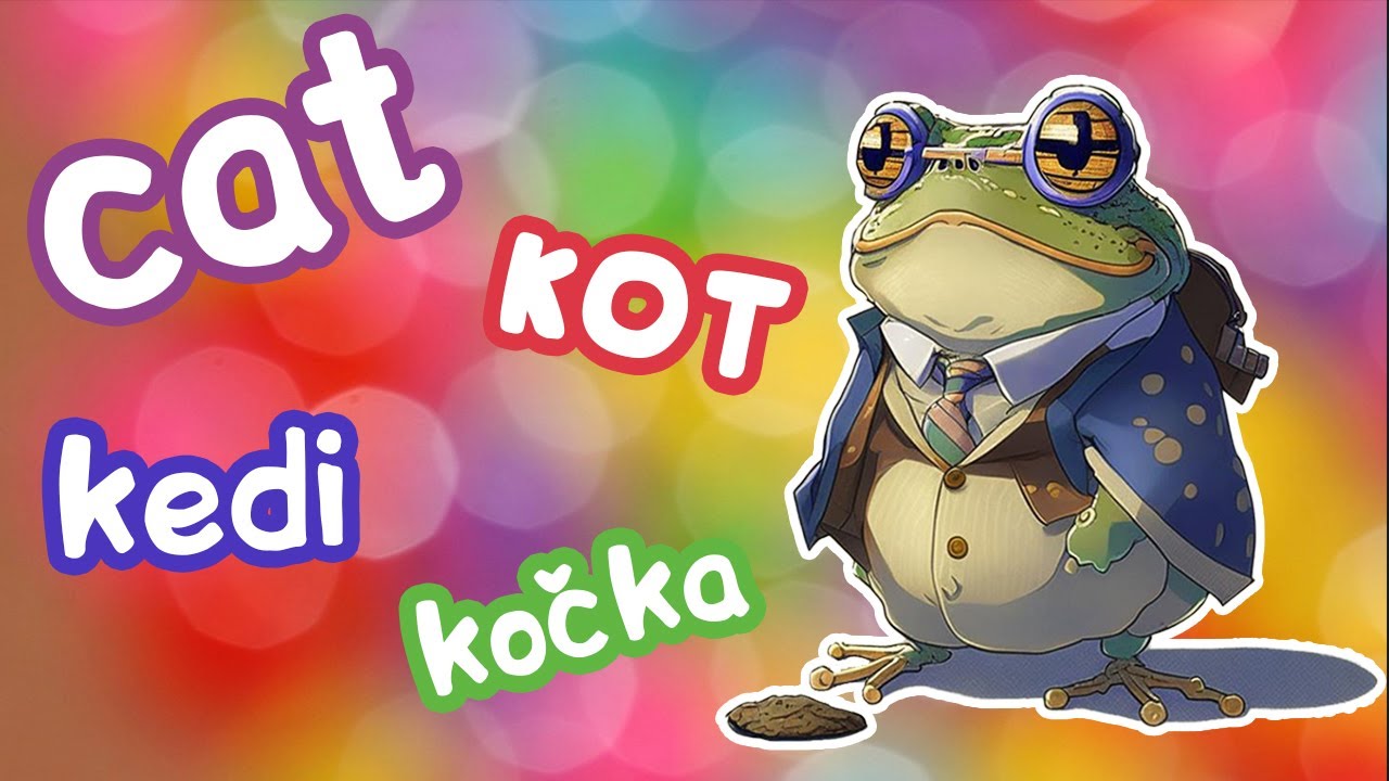 Cat in different languages of the world Learning with a toad YouTube