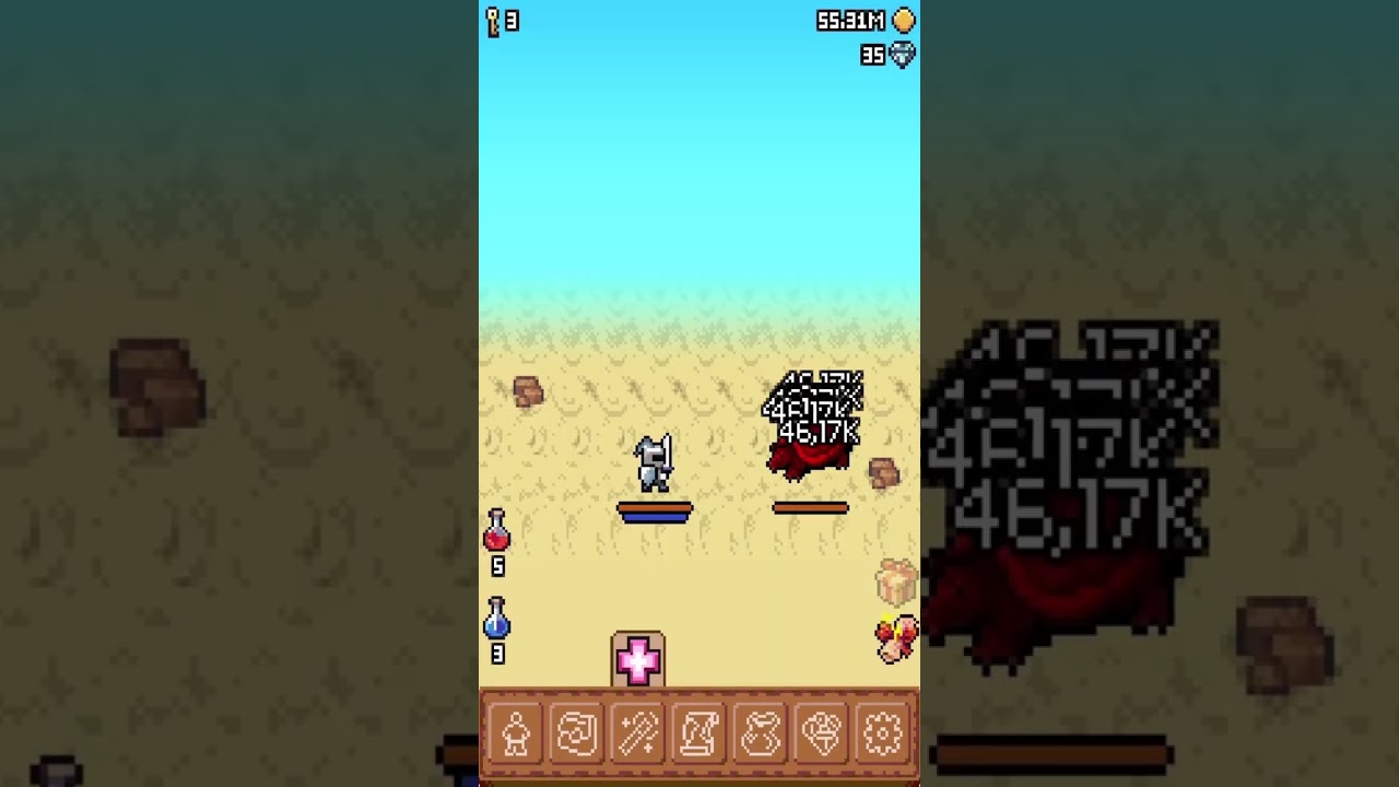 Endless Dungeon - RPG Clicker #shots #shorts #shortsyoutube #godot