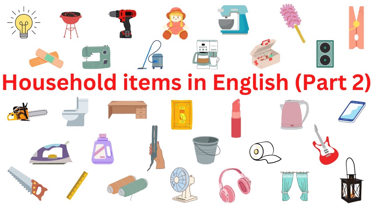 Learn 50+ Common Household Objects In English