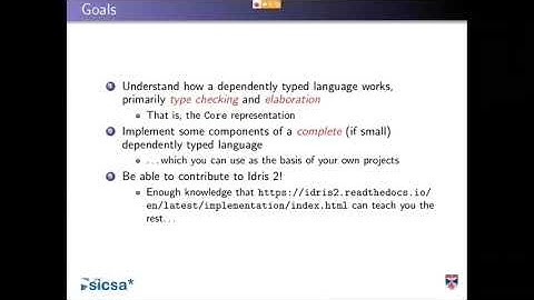 Edwin Brady: The implementation of Idris 2, Lecture 1