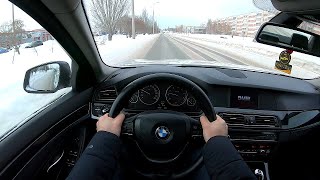 2010 BMW 523i CITY CAR DRIVING